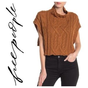 Free People Cable Knit Vest